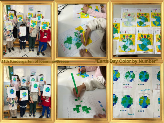 "Earth Day Color by Number"